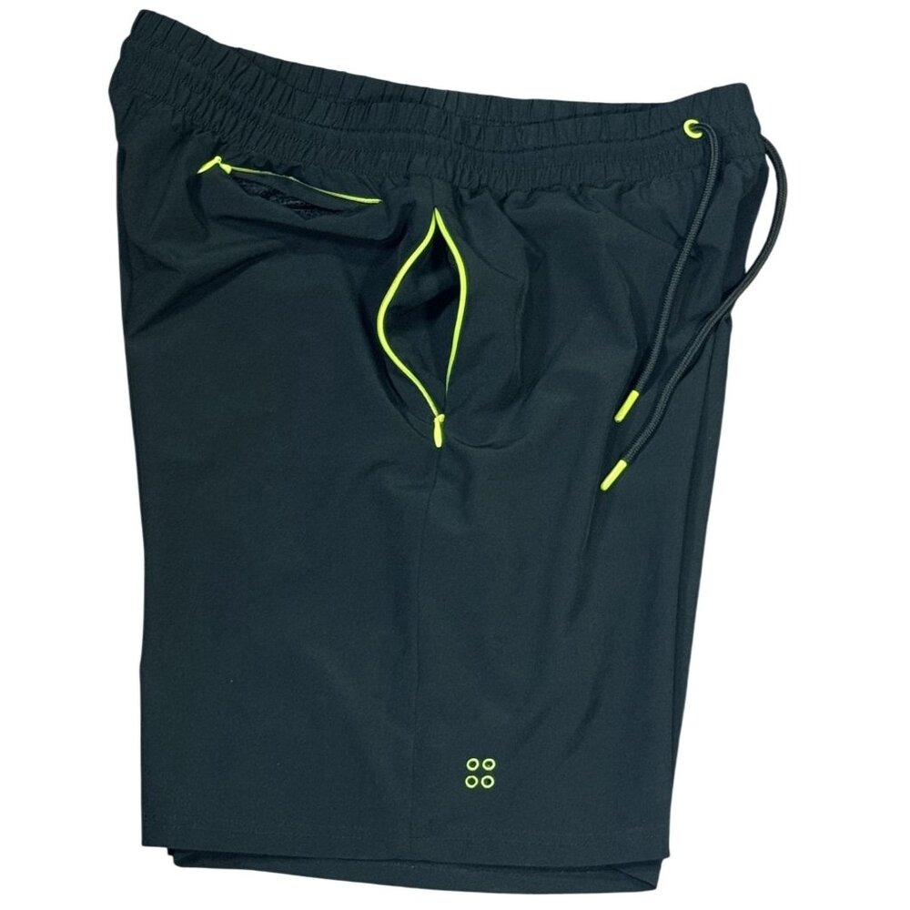 GRAND AC Size M Mens Black Athletic Shorts - Picture 3 of 7